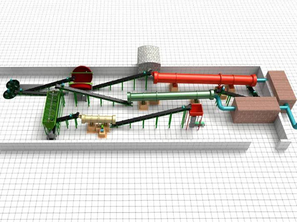 45 あなたの要求に応じて,湿粒化方法のマッチングパワー有機肥料生産ライン