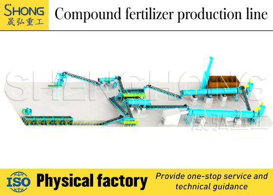 NPK肥料製造ライン用380Vドラム造粒機 1～50T/H