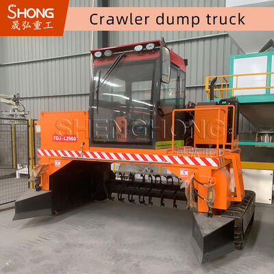 4710*1700*2500mm クローラー発酵コンポストターナー、1〜20T容量、3000mm作業幅