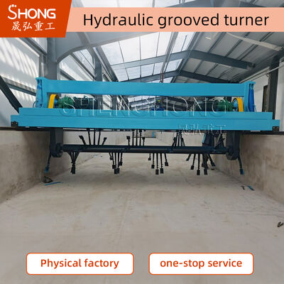 耐久性のあるレーキ歯付き自動油圧溝付きターナー - 安定性と効率性