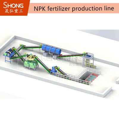 高品質のペレット製造のためのNPK肥料工場を完成させる
