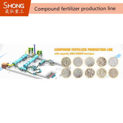 NPK肥料製造ライン用380Vドラム造粒機 1~50T/H