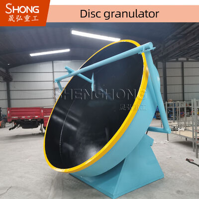 高効率ディスク造粒機 93%造粒率 炭素鋼構造 アンカーボルト不要