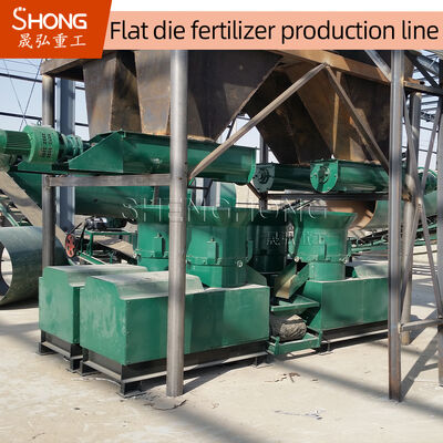 10,000–20,000 TPY Flat Die Extrusion Organic Fertilizer Production Line with 3-10mm Pellet Diameter