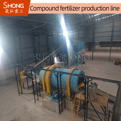 低水分含有量と調整可能な粒子のサイズを持つNPK肥料生産のための高粒度回転ドラム粒機
