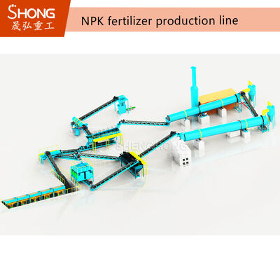 10 T/H ドライエクストルーション NPK肥料生産ライン