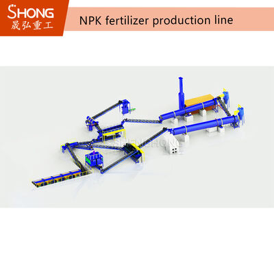 低投資コストPLC自動制御簡単操作NPK肥料造粒機（中小工場向け）
